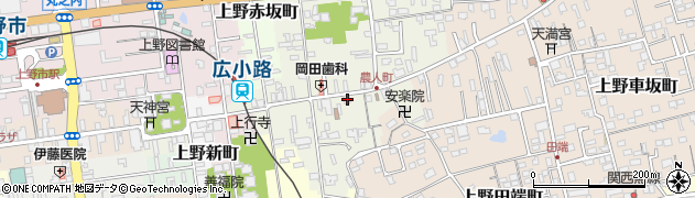 三重県伊賀市上野農人町466周辺の地図