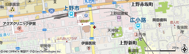 北伊勢上野信用金庫上野営業部周辺の地図