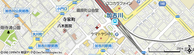 兵庫県加古川市加古川町篠原町23周辺の地図