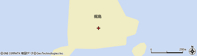 愛知県西尾市吉良町宮崎（梶島）周辺の地図