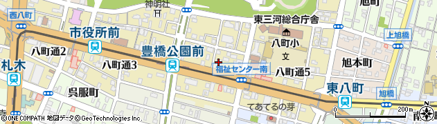中日新聞社豊橋総局周辺の地図