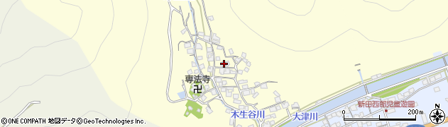 兵庫県赤穂市木生谷117周辺の地図