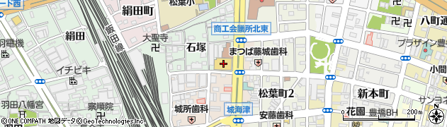 バジェットレンタカー豊橋駅前店周辺の地図