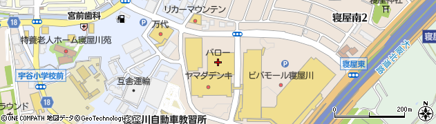 バロー寝屋川店周辺の地図