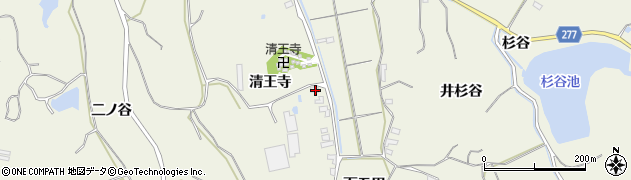 愛知県知多郡美浜町野間清王寺周辺の地図