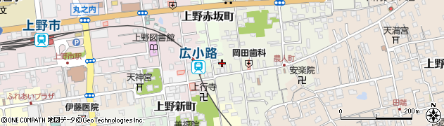 三重県伊賀市上野農人町422周辺の地図