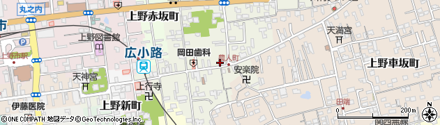 三重県伊賀市上野農人町375周辺の地図