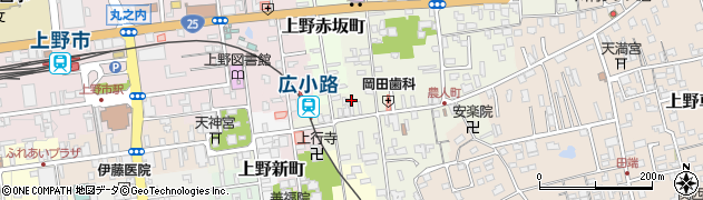 三重県伊賀市上野農人町421周辺の地図