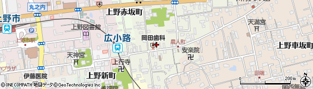 三重県伊賀市上野農人町384周辺の地図