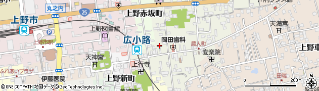 三重県伊賀市上野農人町419周辺の地図