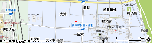 京都府精華町（相楽郡）祝園（畠田）周辺の地図