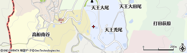 京都府京田辺市天王大尾周辺の地図