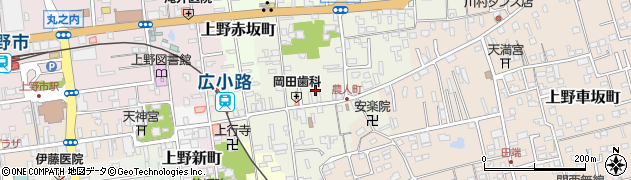 三重県伊賀市上野農人町381周辺の地図