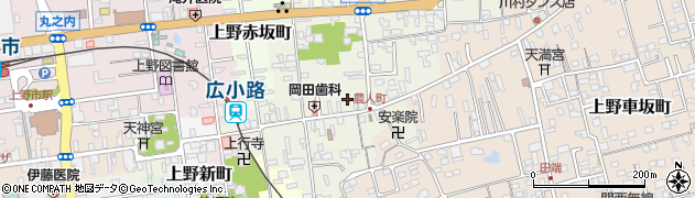 三重県伊賀市上野農人町377周辺の地図