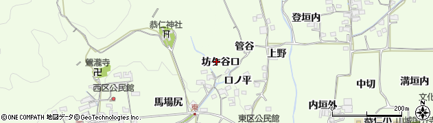 京都府木津川市加茂町例幣坊ケ谷口周辺の地図