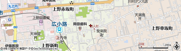 三重県伊賀市上野農人町371周辺の地図