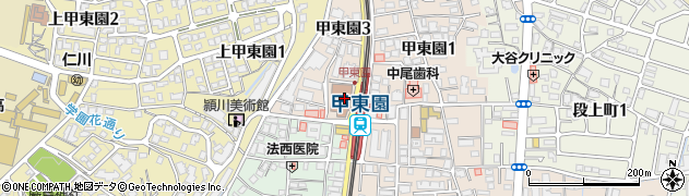 阪急バス株式会社　甲東園出張所周辺の地図