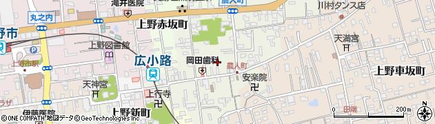 三重県伊賀市上野農人町380周辺の地図