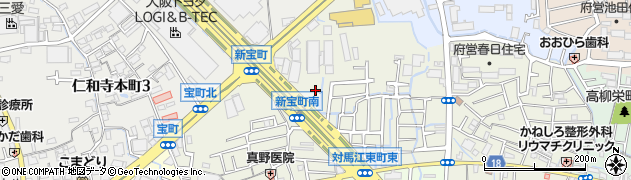大阪府寝屋川市宝町周辺の地図
