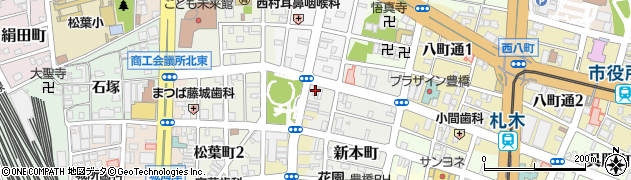 共栄火災海上保険株式会社　中京支店豊橋支社周辺の地図