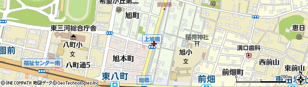 上旭橋周辺の地図