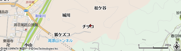 京都府木津川市加茂町井平尾チヅコ周辺の地図