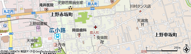 三重県伊賀市上野農人町507周辺の地図