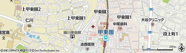 ラミーユ甲東園周辺の地図
