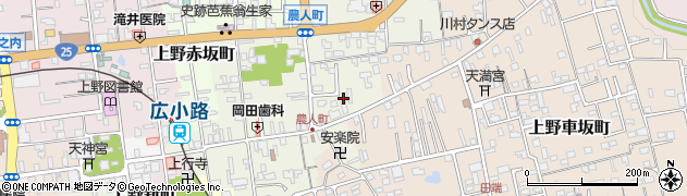三重県伊賀市上野農人町499周辺の地図