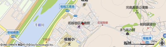 坂越公民館周辺の地図