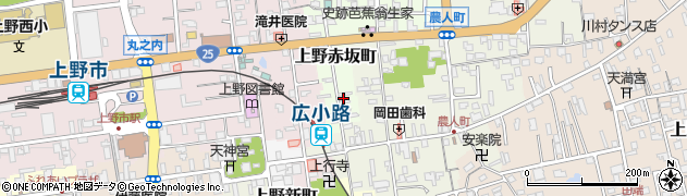 三重県伊賀市上野赤坂町282周辺の地図