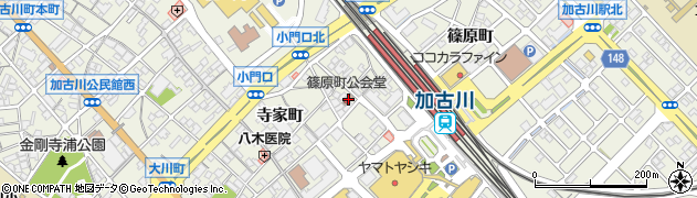 兵庫県加古川市加古川町篠原町75周辺の地図
