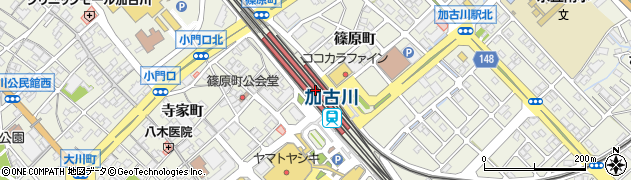 加古川駅周辺の地図