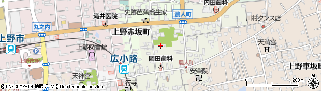 三重県伊賀市上野農人町394周辺の地図