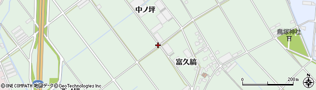 愛知県豊橋市富久縞町周辺の地図