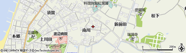 愛知県美浜町（知多郡）野間（南川）周辺の地図