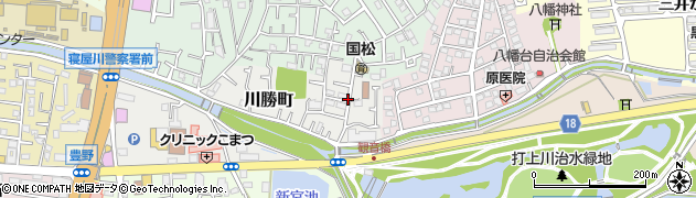 大阪府寝屋川市川勝町周辺の地図