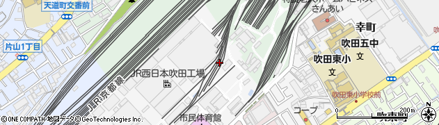 大阪府吹田市目俵町周辺の地図