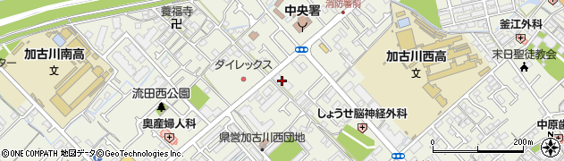 兵庫県加古川市加古川町西河原11周辺の地図