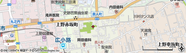 三重県伊賀市上野農人町354周辺の地図