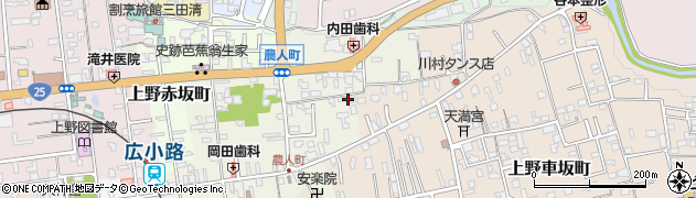三重県伊賀市上野農人町524周辺の地図