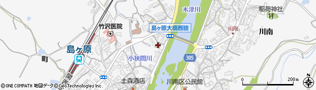 伊賀市商工会島ヶ原支所周辺の地図