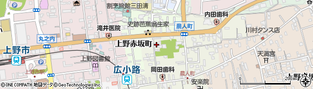 三重県伊賀市上野農人町400周辺の地図