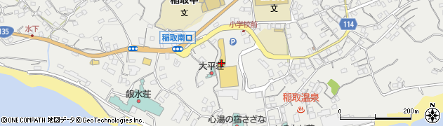 ダイソーイオンタウン稲取店周辺の地図