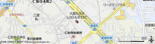 大阪トヨタＬＯＧＩ＆Ｂ−ＴＥＣ株式会社周辺の地図