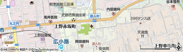 愛染院周辺の地図