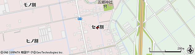 愛知県豊橋市神野新田町（セノ割）周辺の地図