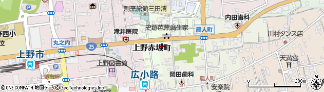 三重県伊賀市上野農人町412周辺の地図