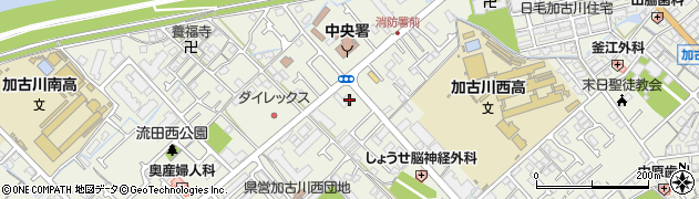 兵庫県加古川市加古川町西河原8周辺の地図