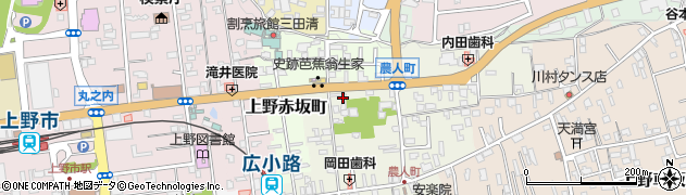 三重県伊賀市上野農人町404周辺の地図